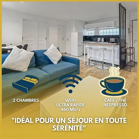 Apartment T3 Lumineux & Cosy *